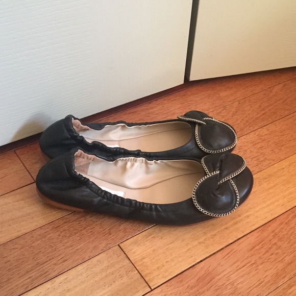 SEE BY CHLOE ZIPPER PUNK BOW BALLET FLATS - Picture 3 of 7